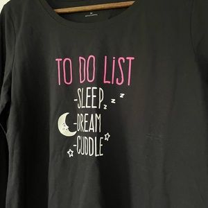 NWT Relativity sleep shirt sleep dream cuddle